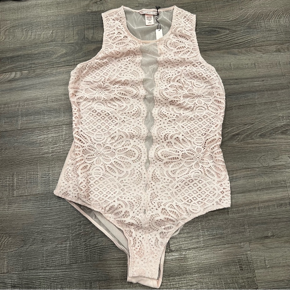 Victoria’s Secret lace mesh one piece lingerie